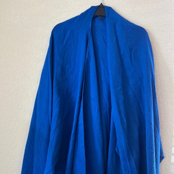 RAG & BONE poncho Jacquard Poncho In Blue Multi one size Blue - Picture 2 of 8